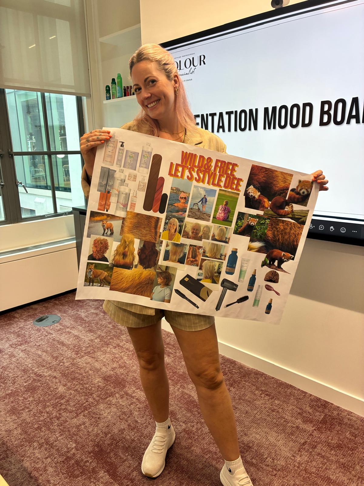 Chloe with mood board